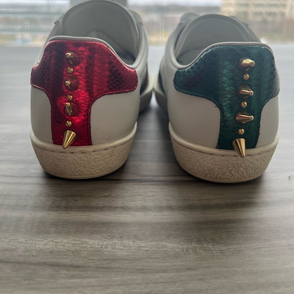 Gucci Ace Faux Pearl Sneaker Size 5 Women’s - Picture 5 of 10